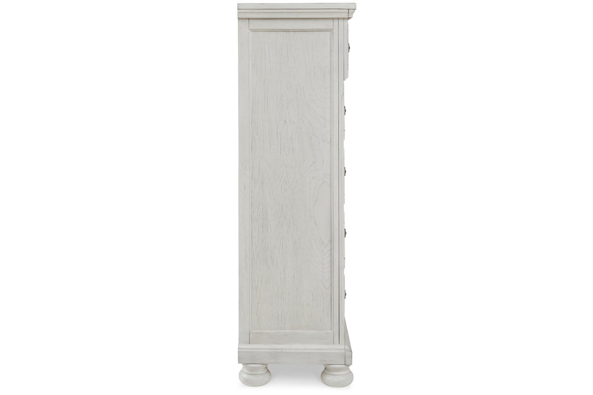 Robbinsdale Antique White Chest of Drawers from Ashley - Luna Furniture