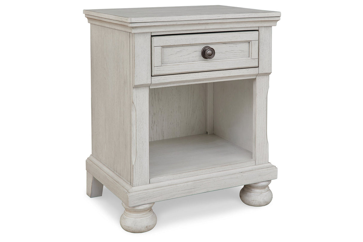 Robbinsdale Antique White Nightstand from Ashley - Luna Furniture