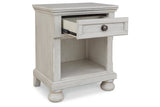 Robbinsdale Antique White Nightstand from Ashley - Luna Furniture