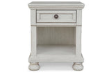 Robbinsdale Antique White Nightstand from Ashley - Luna Furniture