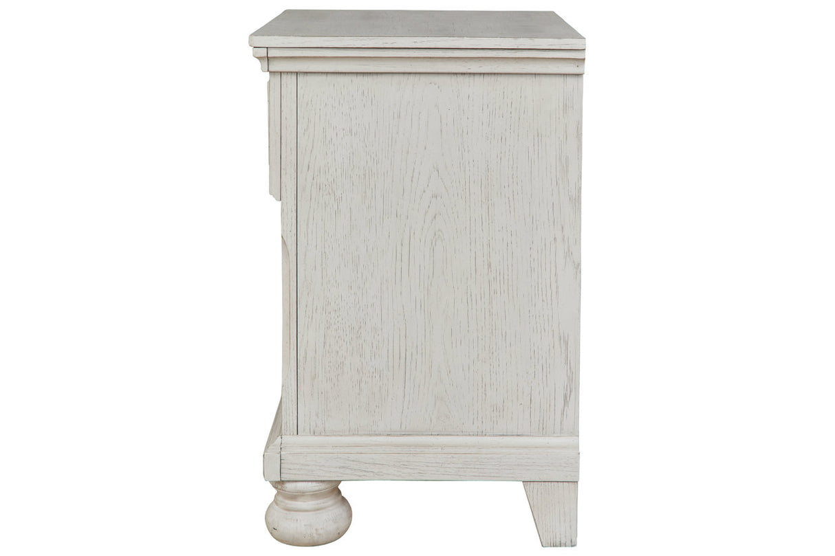 Robbinsdale Antique White Nightstand from Ashley - Luna Furniture