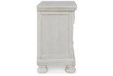 Robbinsdale Antique White Nightstand from Ashley - Luna Furniture