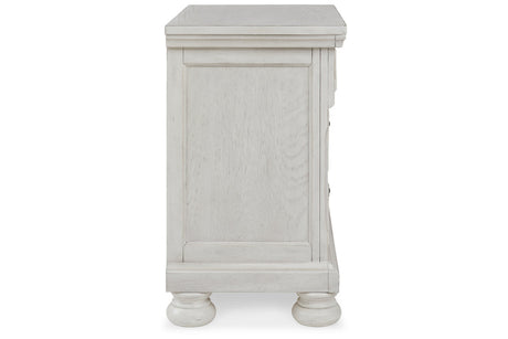 Robbinsdale Antique White Nightstand from Ashley - Luna Furniture