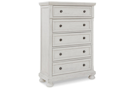Robbinsdale Antique White Sleigh Storage Platform Bedroom Set from Ashley - Luna Furniture