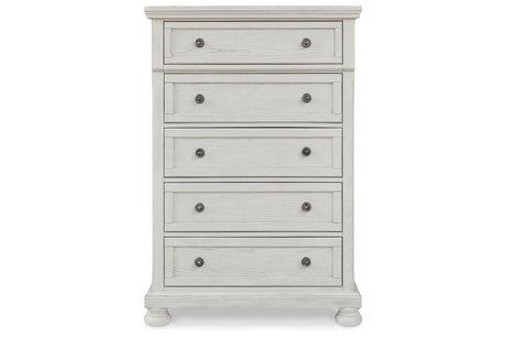 Robbinsdale Antique White Sleigh Storage Platform Bedroom Set from Ashley - Luna Furniture