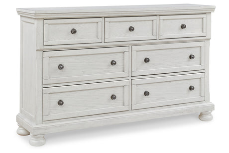 Robbinsdale Antique White Sleigh Storage Platform Bedroom Set from Ashley - Luna Furniture