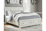 Robbinsdale Antique White Sleigh Storage Platform Bedroom Set from Ashley - Luna Furniture