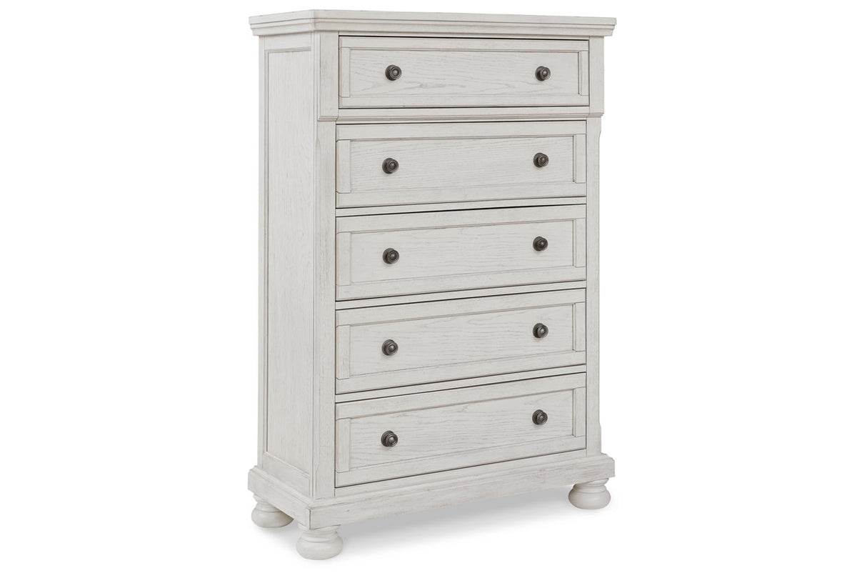 Robbinsdale Antique White Sleigh Storage Platform Bedroom Set from Ashley - Luna Furniture