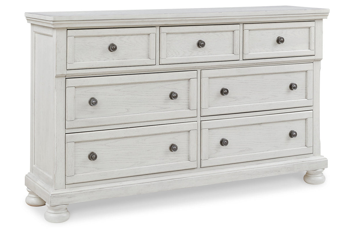 Robbinsdale Antique White Sleigh Storage Platform Bedroom Set from Ashley - Luna Furniture