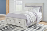 Robbinsdale Antique White Sleigh Storage Platform Bedroom Set from Ashley - Luna Furniture