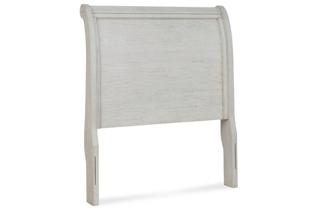 Robbinsdale Antique White Twin Sleigh Headboard from Ashley - Luna Furniture