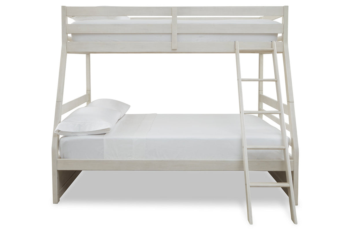 Robbinsdale Antique White Twin over Full Bunk Bed from Ashley - Luna Furniture