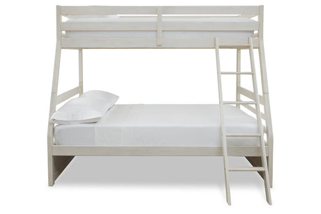 Robbinsdale Antique White Twin over Full Bunk Bed from Ashley - Luna Furniture