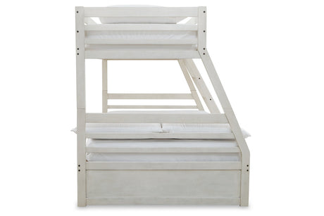 Robbinsdale Antique White Twin over Full Bunk Bed from Ashley - Luna Furniture