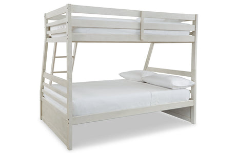 Robbinsdale Antique White Twin over Full Bunk Bed from Ashley - Luna Furniture