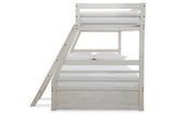 Robbinsdale Antique White Twin over Full Bunk Bed from Ashley - Luna Furniture