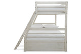 Robbinsdale Antique White Twin over Full Bunk Bed with Storage from Ashley - Luna Furniture