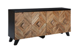 Robin Ridge Two-tone Brown Accent Cabinet from Ashley - Luna Furniture