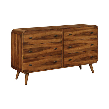 Robyn Dark Walnut 6-Drawer Dresser from Coaster - Luna Furniture