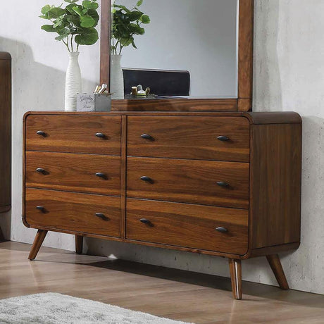 Robyn Dark Walnut 6-Drawer Dresser from Coaster - Luna Furniture
