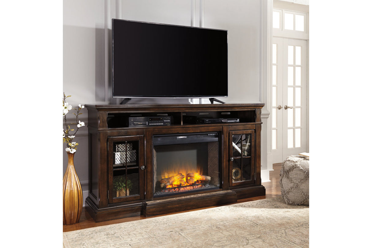 Roddinton Dark Brown 72" TV Stand from Ashley - Luna Furniture
