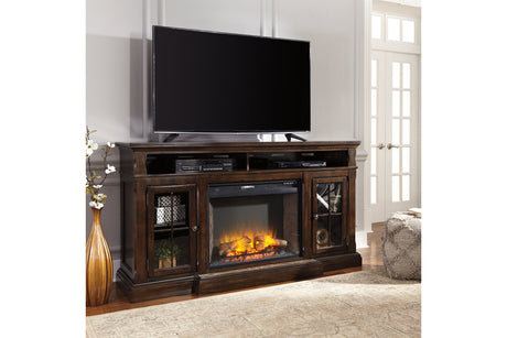 Roddinton Dark Brown 72" TV Stand from Ashley - Luna Furniture