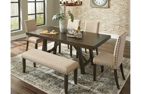 Rokane Brown Dining Extension Table from Ashley - Luna Furniture