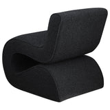 Ronea Charcoal Boucle Upholstered Armless Curved Accent Chair from Coaster - Luna Furniture