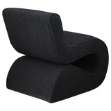 Ronea Charcoal Boucle Upholstered Armless Curved Accent Chair from Coaster - Luna Furniture