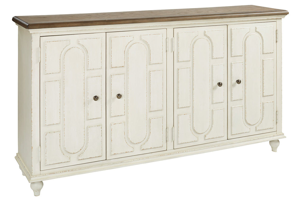 Roranville Antique White Accent Cabinet from Ashley - Luna Furniture