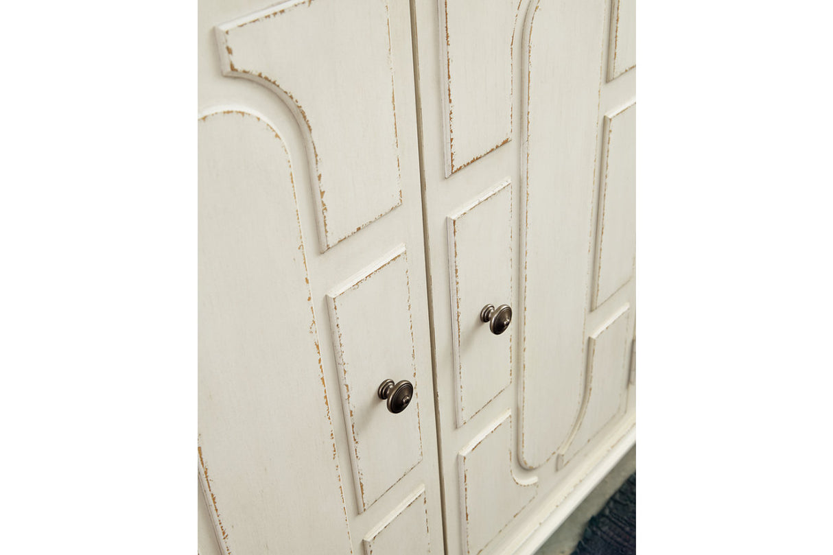 Roranville Antique White Accent Cabinet from Ashley - Luna Furniture