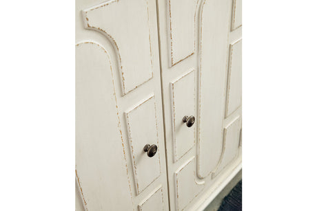 Roranville Antique White Accent Cabinet from Ashley - Luna Furniture