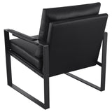 Rosalind Black and Gunmetal Upholstered Track Arms Accent Chair from Coaster - Luna Furniture