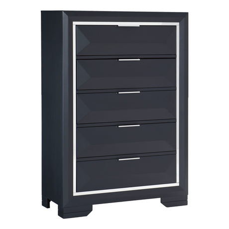 Rosemont Midnight Blue Bookcase Storage Platform Bedroom Set from Homelegance - Luna Furniture