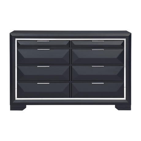 Rosemont Midnight Blue Bookcase Storage Platform Bedroom Set from Homelegance - Luna Furniture