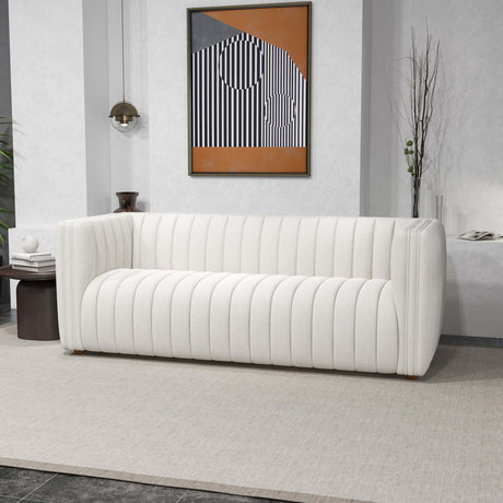 Rosslyn White Boucle Sofa from Midinmod - Luna Furniture