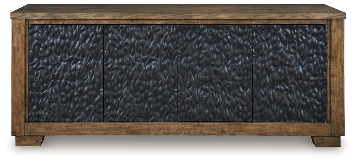 Rosswain Warm Brown 80" TV Stand from Ashley - Luna Furniture