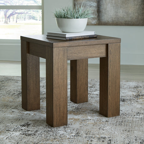Rosswain Warm Brown End Table from Ashley - Luna Furniture