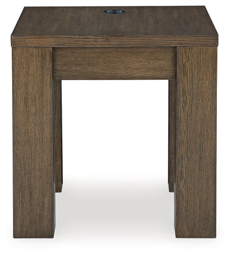 Rosswain Warm Brown End Table from Ashley - Luna Furniture