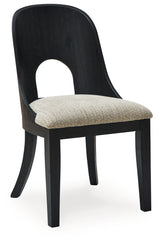 Rowanbeck Black Dining Chair, Set of 2 from Ashley - Luna Furniture