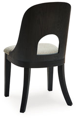 Rowanbeck Black Dining Chair, Set of 2 from Ashley - Luna Furniture