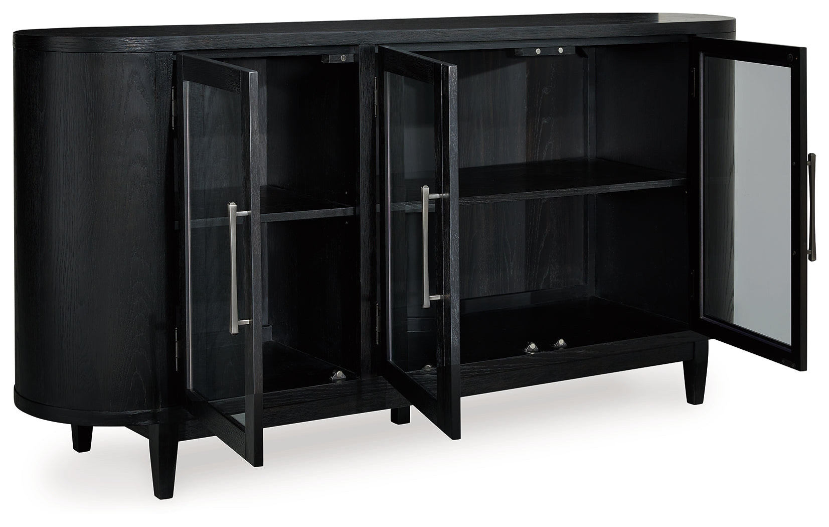 Rowanbeck Black Dining Server - Luna Furniture