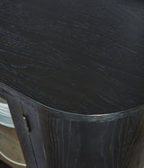 Rowanbeck Black Dining Server from Ashley - Luna Furniture