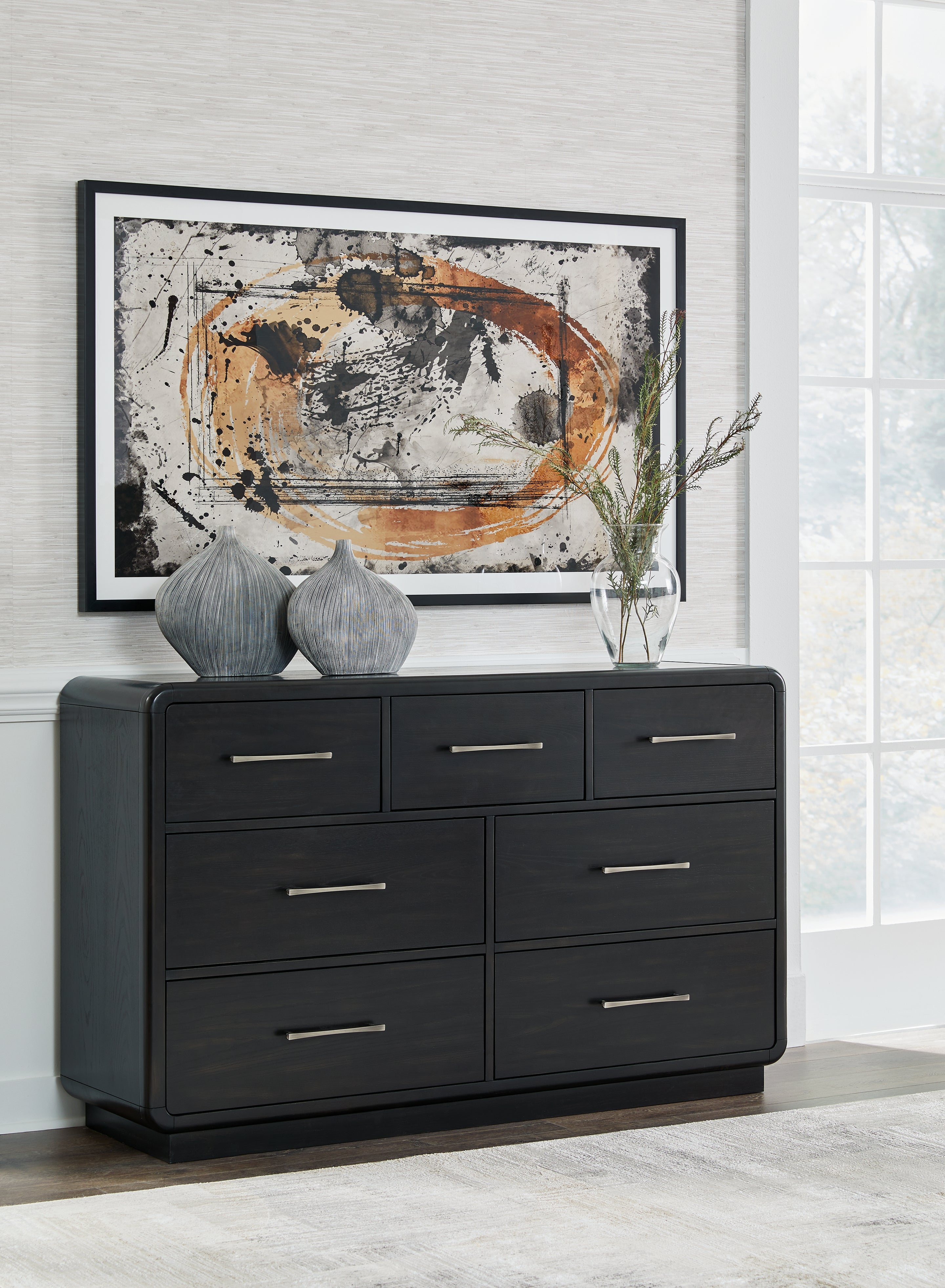 Rowanbeck Black Dresser - Luna Furniture