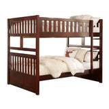 Rowe Dark Cherry Full/Full Bunk Bed from Homelegance - Luna Furniture