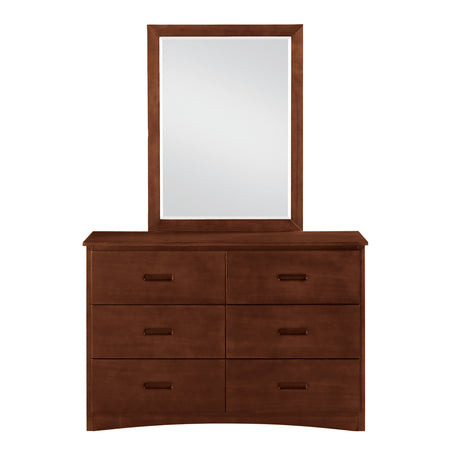 Rowe Dark Cherry Mirror (Mirror Only) from Homelegance - Luna Furniture