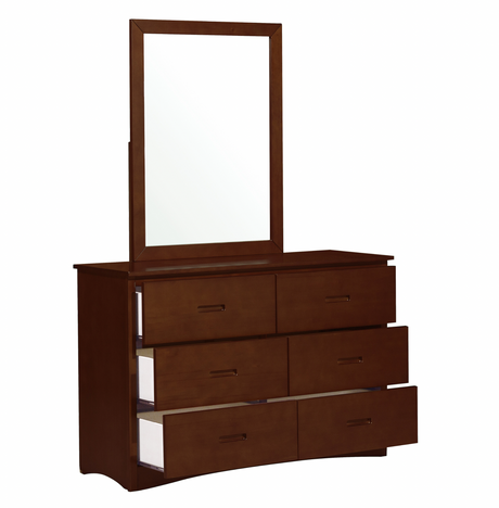 Rowe Dark Cherry Mirror (Mirror Only) from Homelegance - Luna Furniture