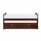 Rowe Dark Cherry Twin/Twin Bed with Twin Trundle from Homelegance - Luna Furniture