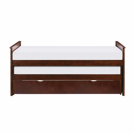 Rowe Dark Cherry Twin/Twin Bed with Twin Trundle from Homelegance - Luna Furniture