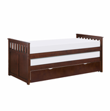 Rowe Dark Cherry Twin/Twin Bed with Twin Trundle from Homelegance - Luna Furniture